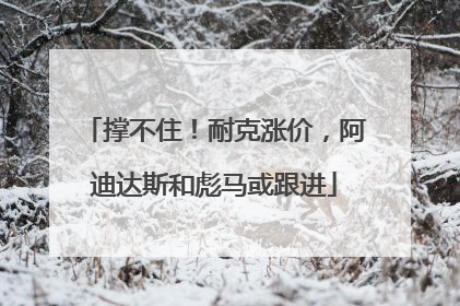 撑不住！耐克涨价，阿迪达斯和彪马或跟进
