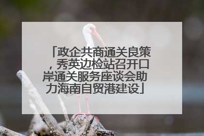 政企共商通关良策，秀英边检站召开口岸通关服务座谈会助力海南自贸港建设