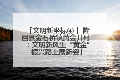 文明新坐标④丨 隆回县金石桥镇黄金井村：文明新风生“黄金” 振兴路上展新姿