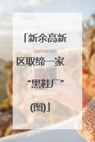 新余高新区取缔一家“黑鞋厂”(图)