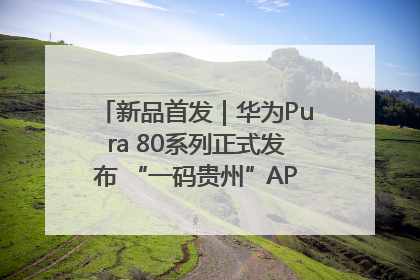 新品首发｜华为Pura 80系列正式发布 “一码贵州”APP抢先开售！