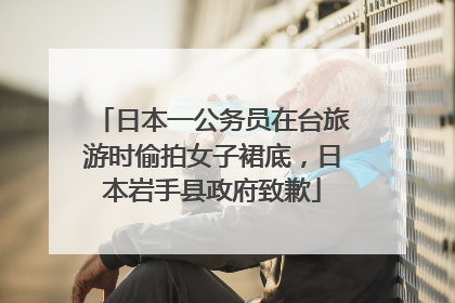 日本一公务员在台旅游时偷拍女子裙底，日本岩手县政府致歉