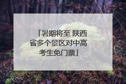 暑期将至 陕西省多个景区对中高考生免门票