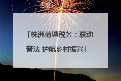 株洲荷塘税务：联动普法 护航乡村振兴