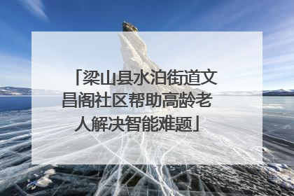 梁山县水泊街道文昌阁社区帮助高龄老人解决智能难题
