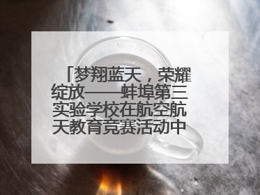 梦翔蓝天，荣耀绽放——蚌埠第三实验学校在航空航天教育竞赛活动中大放异彩