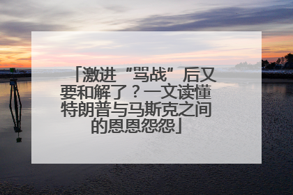 激进“骂战”后又要和解了？一文读懂特朗普与马斯克之间的恩恩怨怨