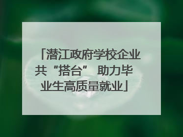 潜江政府学校企业共“搭台” 助力毕业生高质量就业