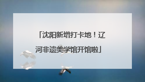沈阳新增打卡地！辽河非遗美学馆开馆啦