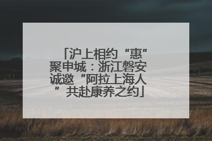 沪上相约“惠”聚申城：浙江磐安诚邀“阿拉上海人”共赴康养之约