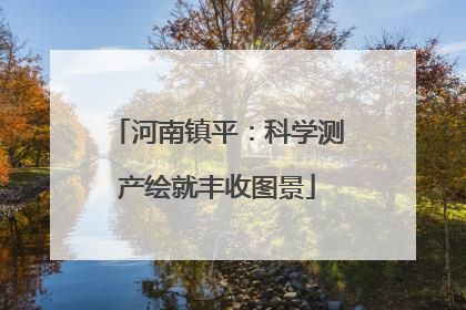 河南镇平：科学测产绘就丰收图景