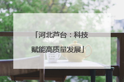 河北芦台：科技赋能高质量发展