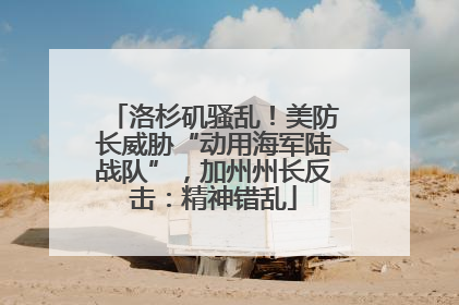 洛杉矶骚乱！美防长威胁“动用海军陆战队”，加州州长反击：精神错乱