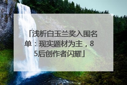 浅析白玉兰奖入围名单：现实题材为主，85后创作者闪耀