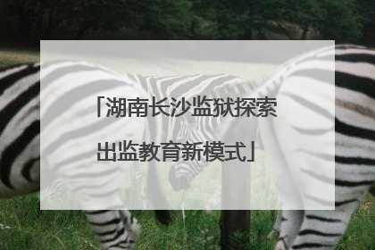 湖南长沙监狱探索出监教育新模式