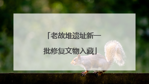 老故堆遗址新一批修复文物入藏