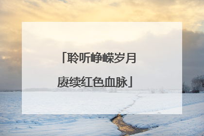 聆听峥嵘岁月 赓续红色血脉