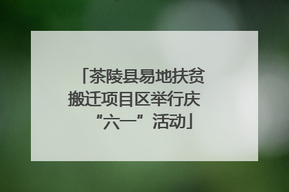 茶陵县易地扶贫搬迁项目区举行庆“六一”活动