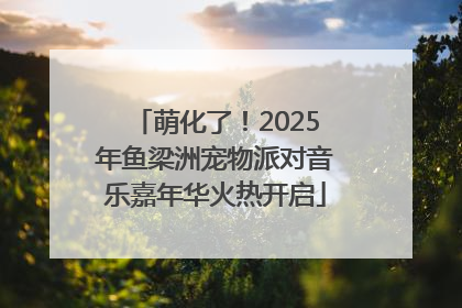 萌化了！2025年鱼梁洲宠物派对音乐嘉年华火热开启