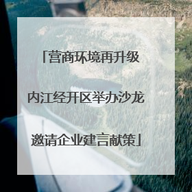 营商环境再升级 内江经开区举办沙龙邀请企业建言献策
