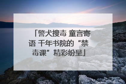 警犬搜毒 童言寄语 千年书院的“禁毒课”精彩纷呈