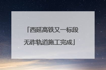 西延高铁又一标段无砟轨道施工完成