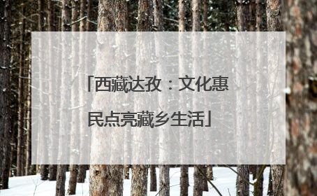 西藏达孜：文化惠民点亮藏乡生活