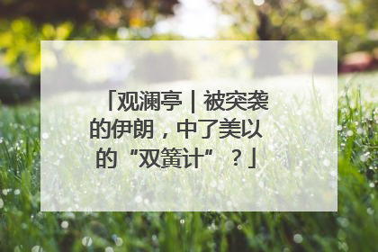 观澜亭｜被突袭的伊朗，中了美以的“双簧计”？