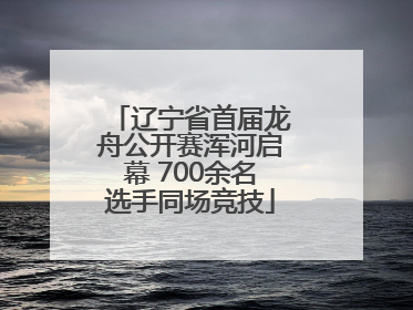 辽宁省首届龙舟公开赛浑河启幕 700余名选手同场竞技