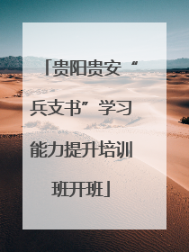 贵阳贵安“兵支书”学习能力提升培训班开班