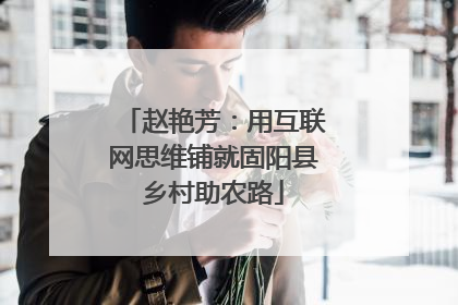 赵艳芳：用互联网思维铺就固阳县乡村助农路
