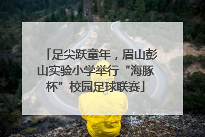 足尖跃童年，眉山彭山实验小学举行“海豚杯”校园足球联赛