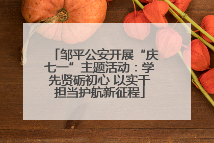 邹平公安开展“庆七一”主题活动：学先贤砺初心 以实干担当护航新征程