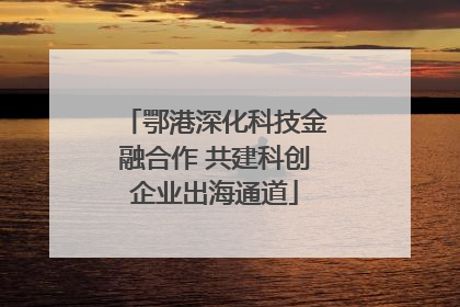 鄂港深化科技金融合作 共建科创企业出海通道