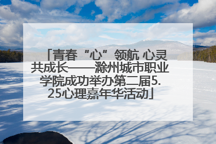 青春“心”领航 心灵共成长——滁州城市职业学院成功举办第二届5.25心理嘉年华活动