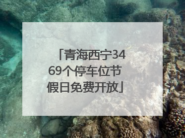 青海西宁3469个停车位节假日免费开放