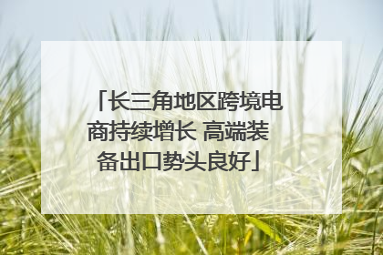 长三角地区跨境电商持续增长 高端装备出口势头良好