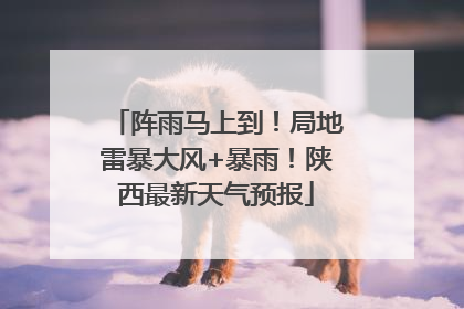 阵雨马上到！局地雷暴大风+暴雨！陕西最新天气预报