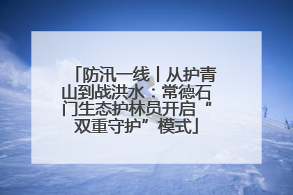 防汛一线丨从护青山到战洪水：常德石门生态护林员开启“双重守护”模式