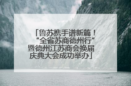 鲁苏携手谱新篇！“全省苏商德州行”暨德州江苏商会换届庆典大会成功举办