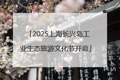 2025上海长兴岛工业生态旅游文化节开幕