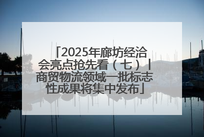 2025年廊坊经洽会亮点抢先看（七）丨商贸物流领域一批标志性成果将集中发布