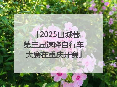 2025山城巷第三届速降自行车大赛在重庆开赛