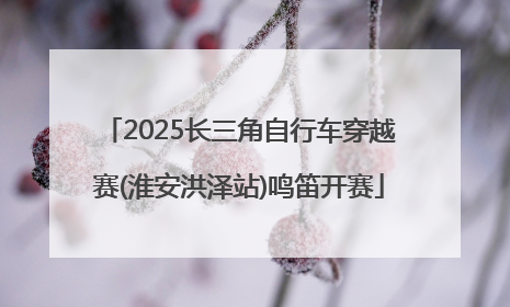 2025长三角自行车穿越赛(淮安洪泽站)鸣笛开赛