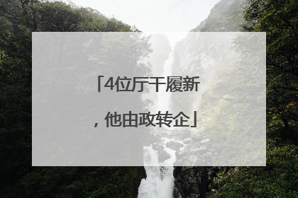 4位厅干履新，他由政转企