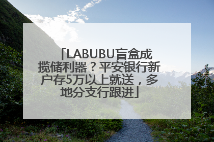 LABUBU盲盒成揽储利器？平安银行新户存5万以上就送，多地分支行跟进